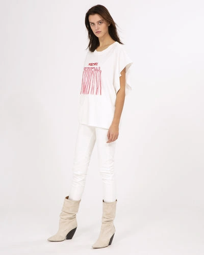 Shop Iro Vulpine T-shirt In White