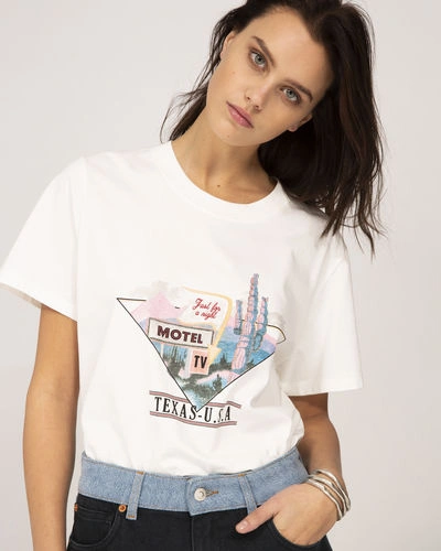 Shop Iro Cautious T-shirt In White