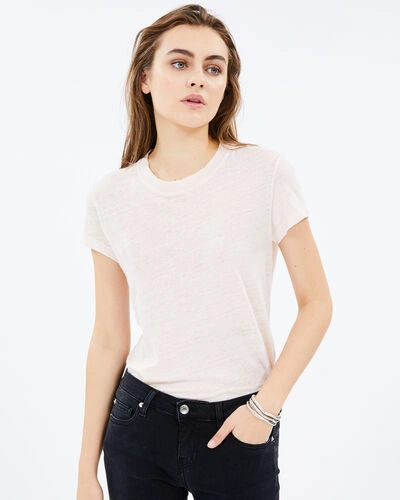 Shop Iro Third T-shirt In Cream Pearl