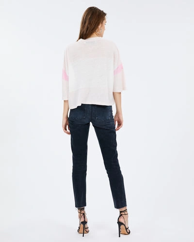 Shop Iro Discreet T-shirt In Cream Pearl/pink