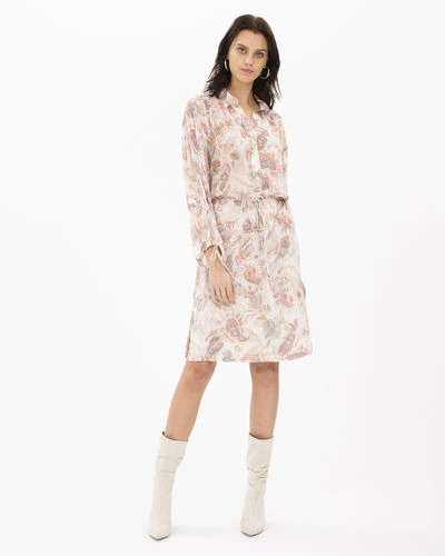 Shop Iro Placid Dress In Ecru