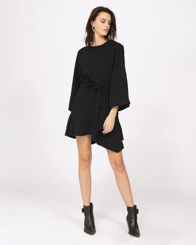 Shop Iro Layer Dress In Black