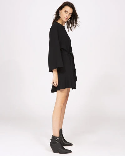 Shop Iro Layer Dress In Black