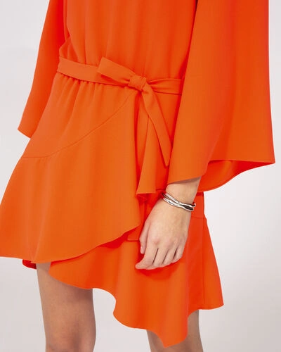 Shop Iro Layer Dress In Orange