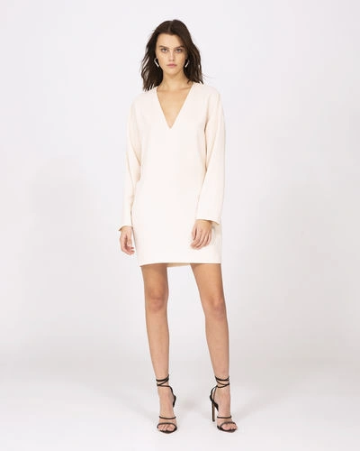 Shop Iro Supple Dress In Sand White