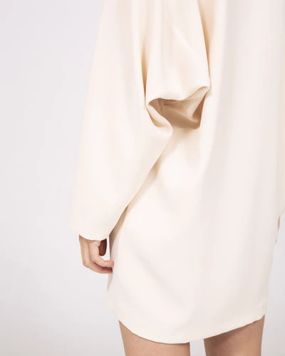 Shop Iro Supple Dress In Sand White