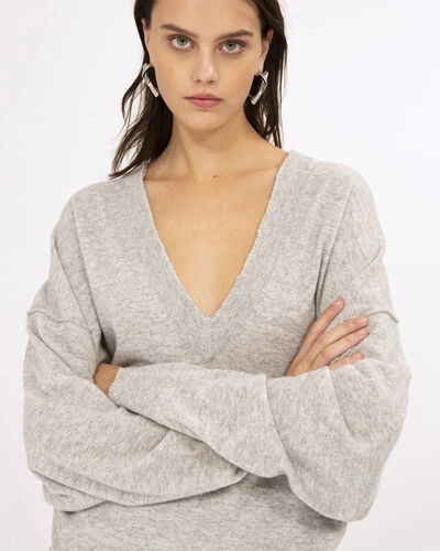 Shop Iro Haywire Sweater In Light Grey