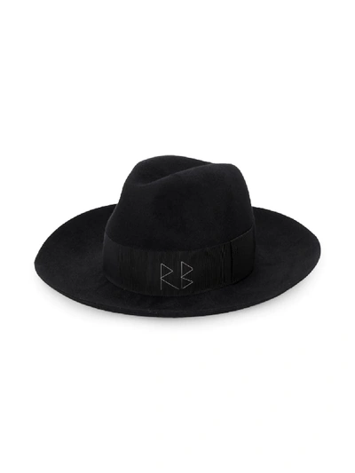 Shop Ruslan Baginskiy Stitched Logo Hat In Black