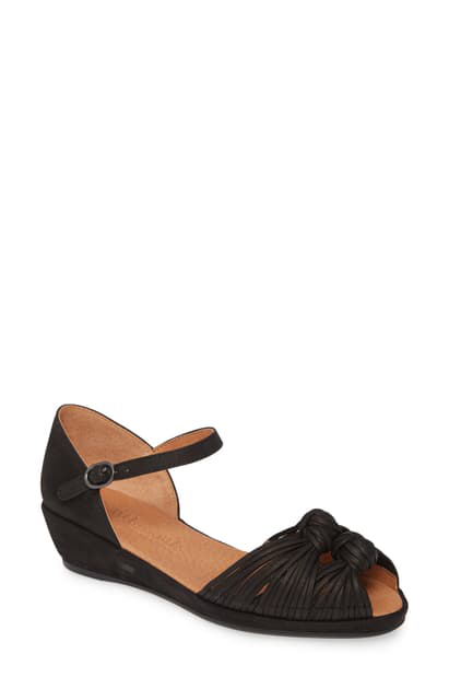 gentle souls black sandals