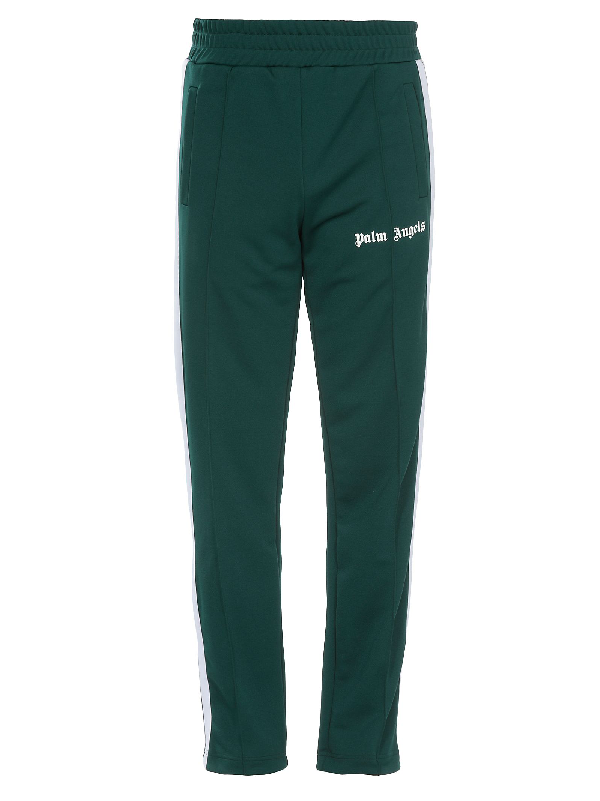 Palm Angels Classic Track Pant In Dark Green White | ModeSens