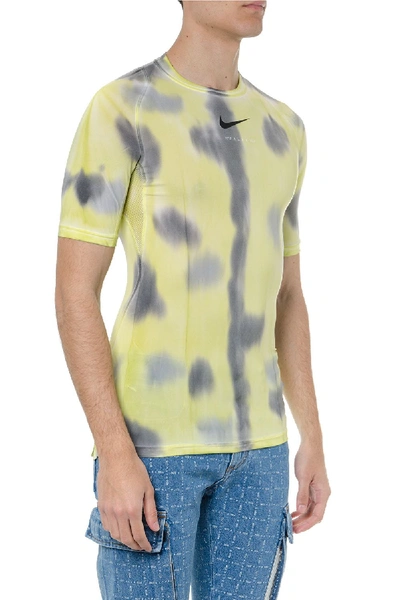 Shop Alyx Nike Pro Technical Fabric T-shirt In Yellow
