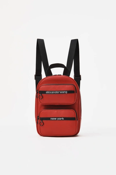 Shop Alexander Wang Attica Nylon Sport Backpack In Red