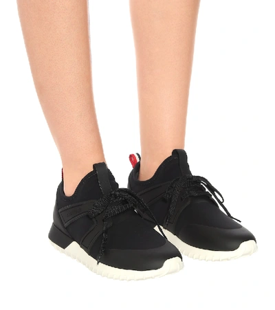 Shop Moncler Meline Sneakers In Black