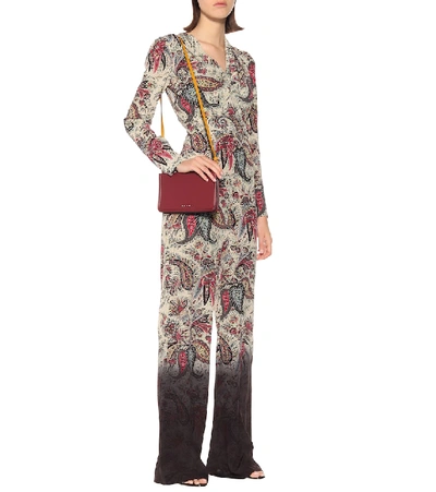 Shop Etro Printed Silk Jumpsuit In Multicoloured