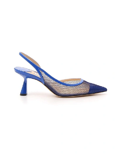 Shop Jimmy Choo Fetto 65 Pointed Toe Pumps In Blue