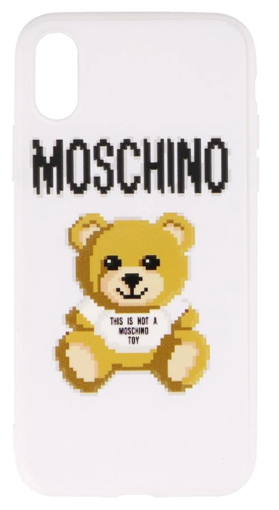 Shop Moschino Teddy Bear Iphone Xs/x Case In White