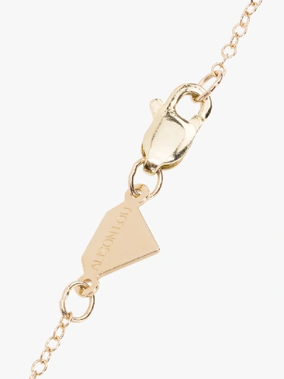 Shop Alison Lou 14k Yellow Gold Heart Necklace In Pink- Gold