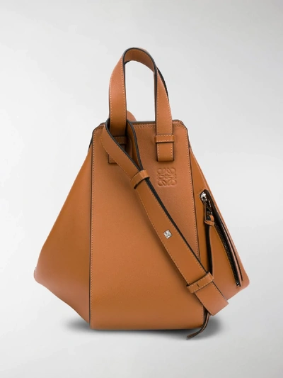 Shop Loewe Small Hammock Bag In Brown