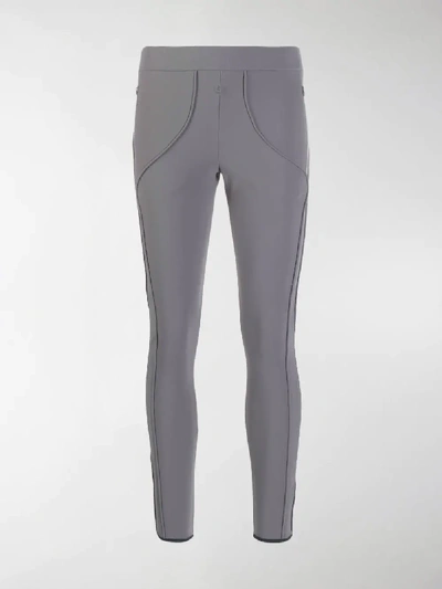 Shop A-cold-wall* * Contrast Piping Sport Leggings In Grey