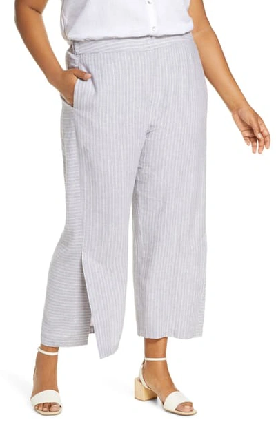 Shop Nic + Zoe Central Park Wide Leg Pants In Grey Smoke