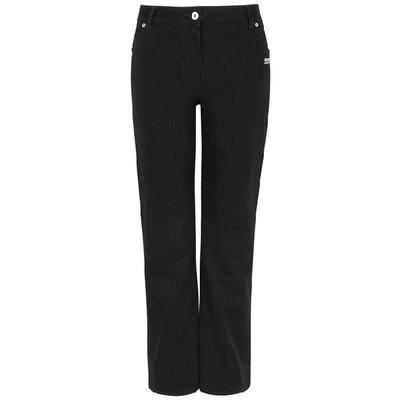 Shop Off-white Black Straight-leg Jeans