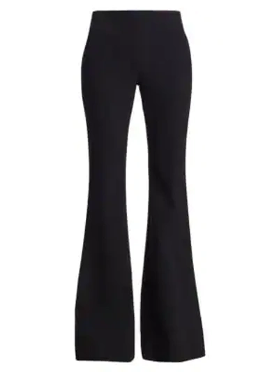 Shop The Row Lanae Stretch-virgin Wool Trousers In Black