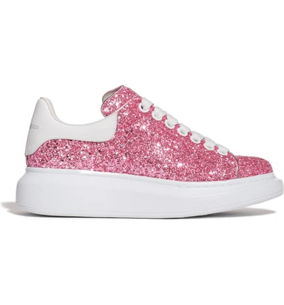 Shop Alexander Mcqueen Sneaker In Pink Glitter