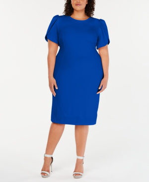 calvin klein plus size sheath dresses
