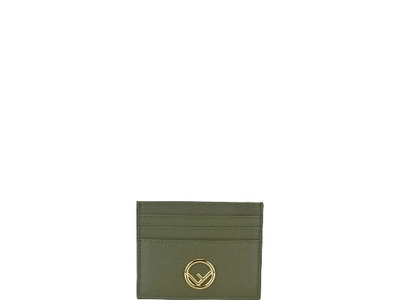 Shop Fendi Card Holder In Green
