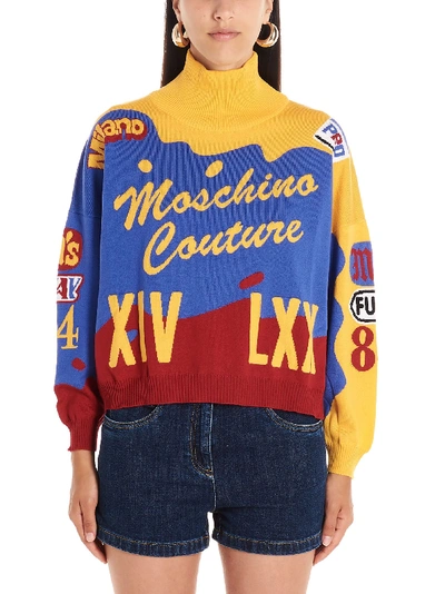 Shop Moschino Couture Sweater In Multicolor