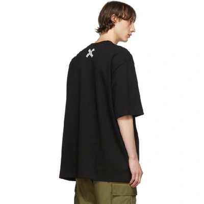 Shop Maison Kitsuné Maison Kitsune Black Ader Error Edition Bitmap Fox T-shirt