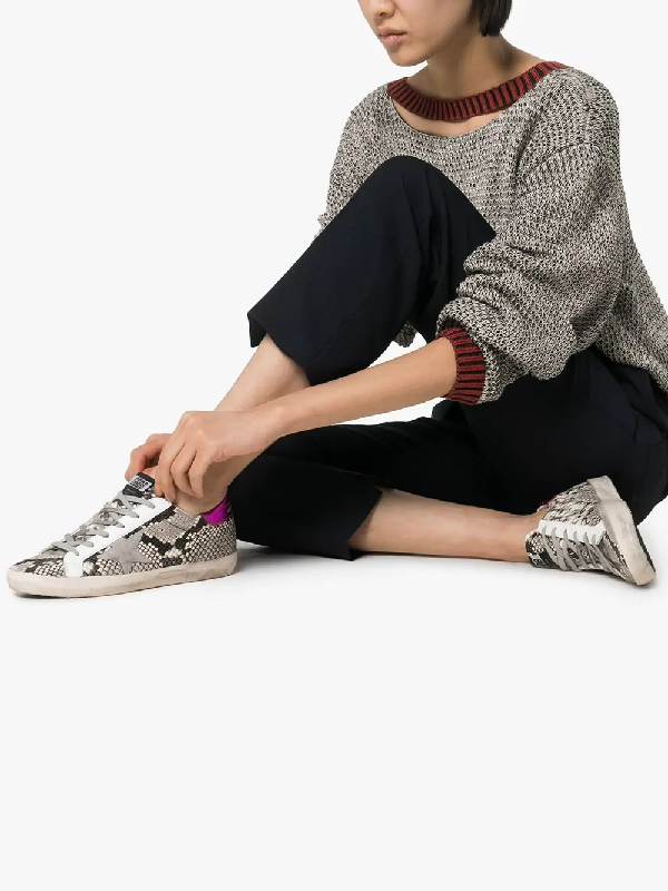 golden goose python sneakers