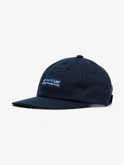 Shop Maison Kitsuné X Ader Error Baseball Cap In Blue