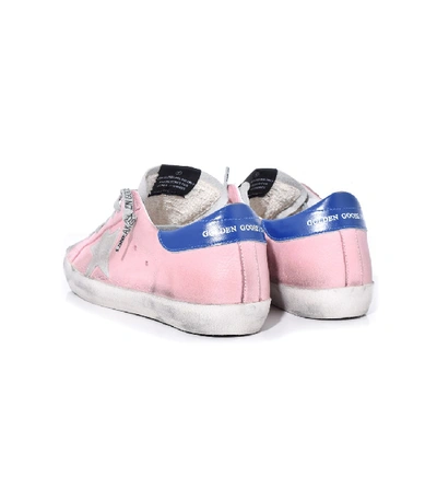Shop Golden Goose Superstar Sneakers In Pink Nabuk/ice Star