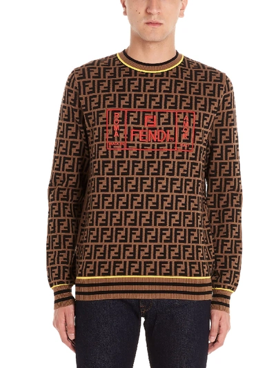 Shop Fendi Sweater In Multicolor