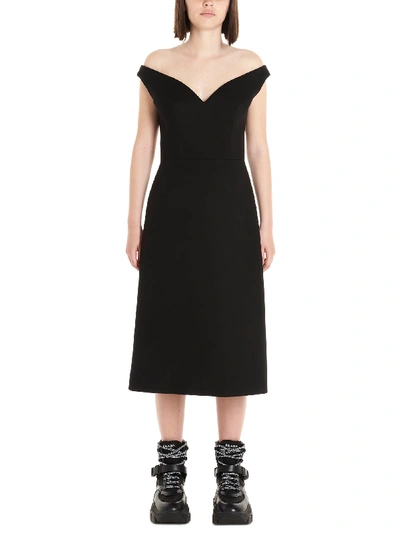 Shop Prada Dress In Black