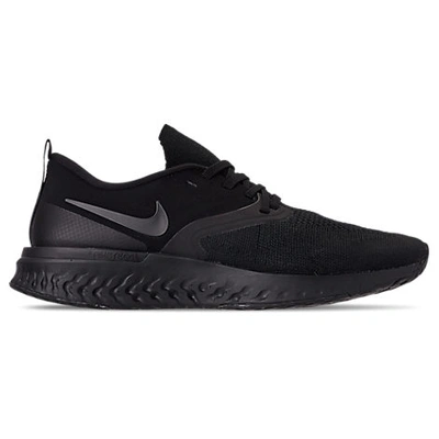Shop Nike Women's Odyssey React Flyknit 2 Running Shoes In Black