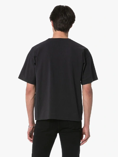 Shop Balenciaga Logo Print T-shirt In Black