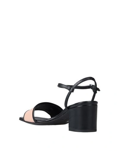 Shop Alberto Fermani Sandals In Black