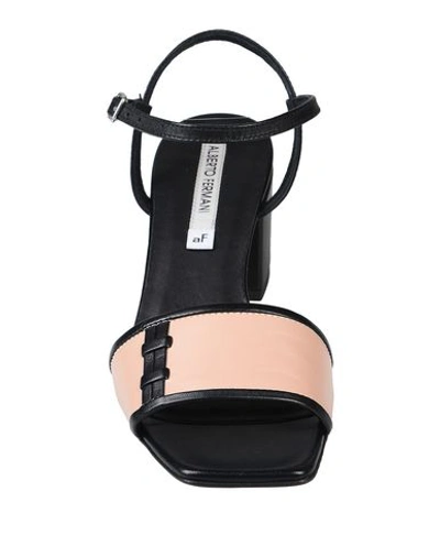 Shop Alberto Fermani Sandals In Black