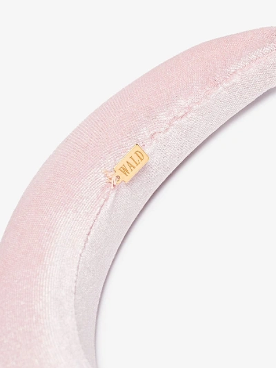 Shop Wald Berlin Pink Pearl Velvet Headband