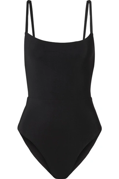Shop Anemone Swimsuit In Black