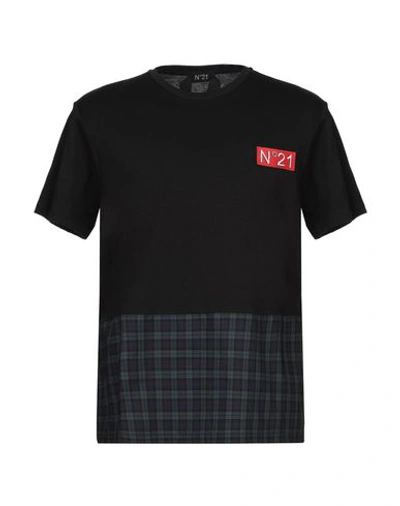 Shop N°21 T-shirts In Black