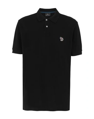 Shop Ps By Paul Smith Ps Paul Smith Mens Reg Fit Ss Polo Shirt Man Polo Shirt Black Size S Organic Cotton