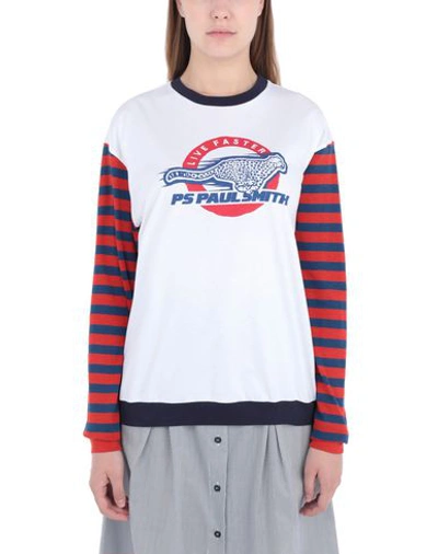 Shop Ps By Paul Smith T-shirts In White