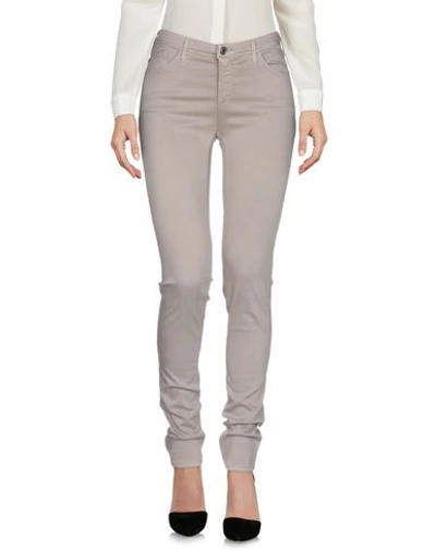 Shop Armani Jeans Pants In Dove Grey