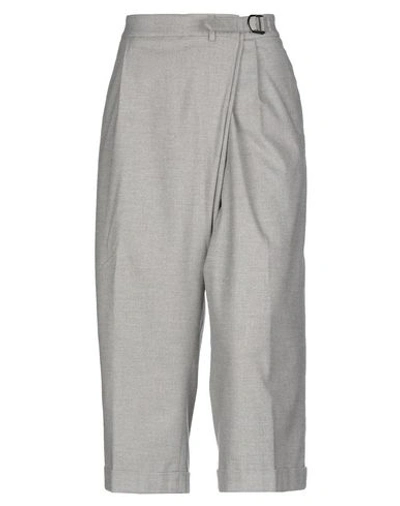 Shop Argonne Cropped Pants & Culottes In Light Grey