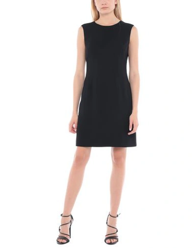 Shop Versace Short Dress In Black