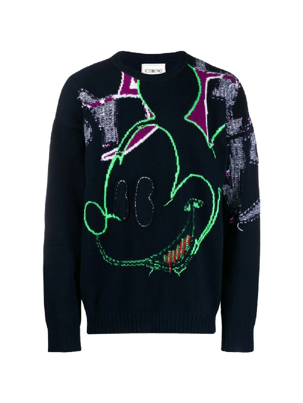 mickey mouse sweater black