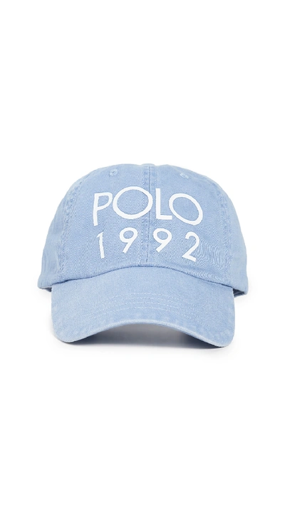 Shop Polo Ralph Lauren Montauk 1992 Chino Cap In Blue